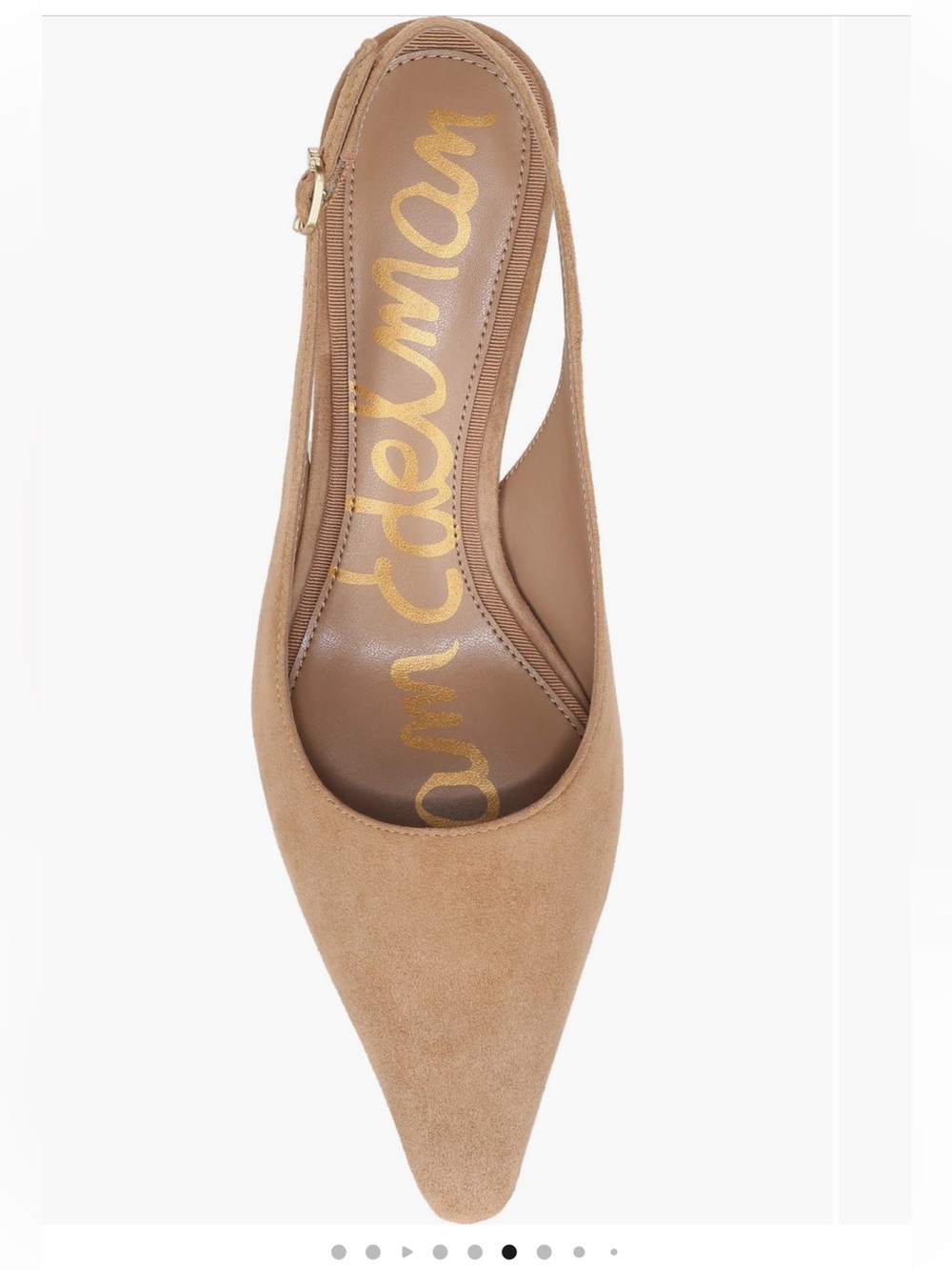 Sam Edelman Bianka Slingback Pump in Tan Suede